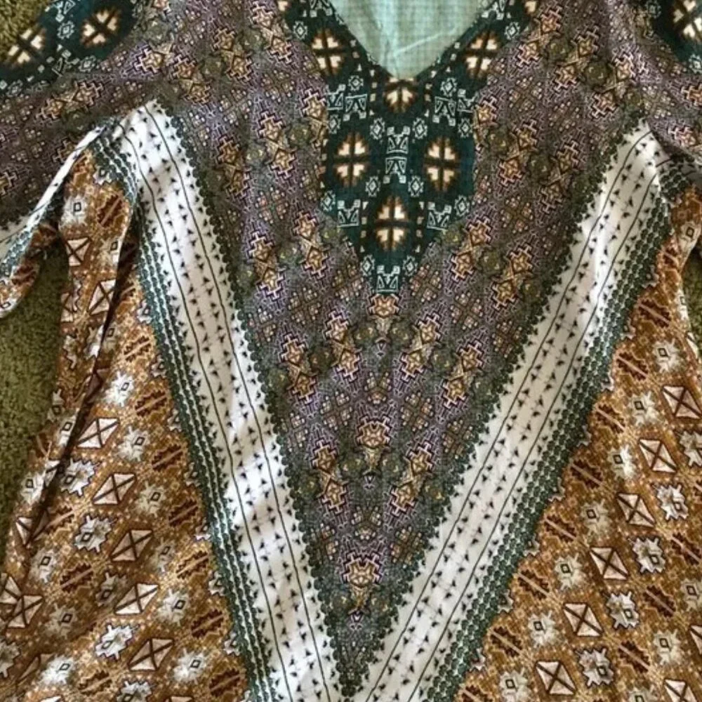 Crosby Women's Hippy Boho Bohemian Shirt Festival - Picture 3 of 8